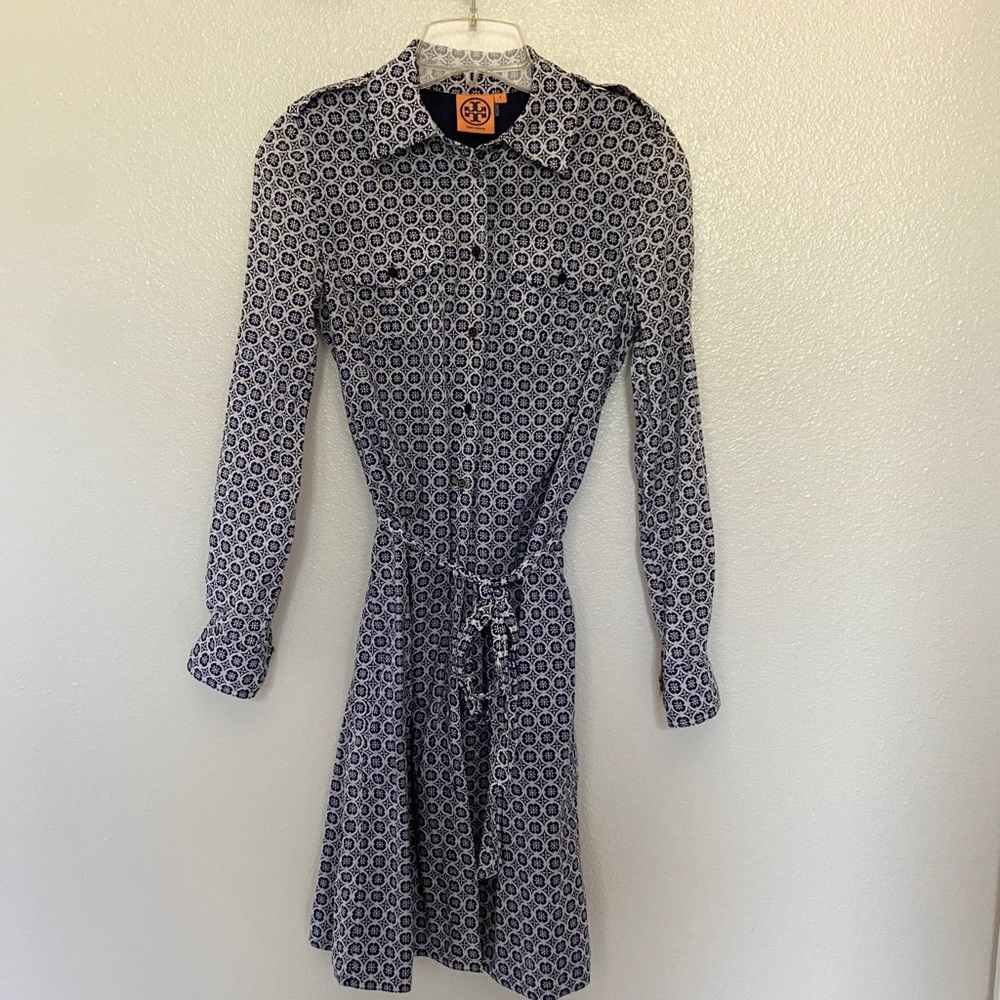 Tory Burch Navy Wrap Dress